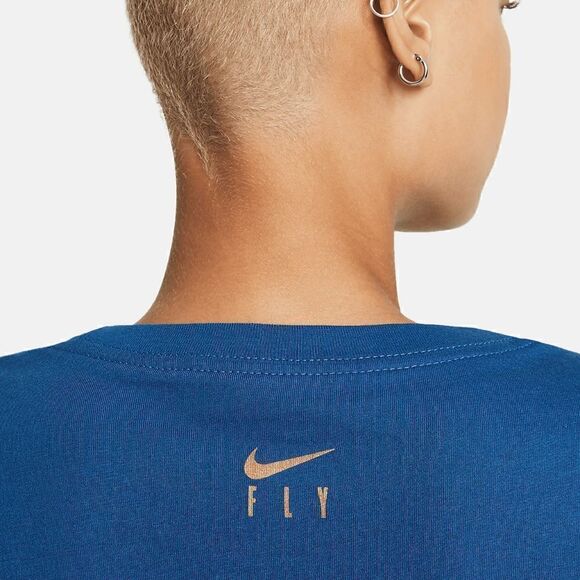 Nike Fly Basketball Be A Legend Women's T Shirt Boyfriend Cut Loose Fit Indigo M - Picture 7 of 15